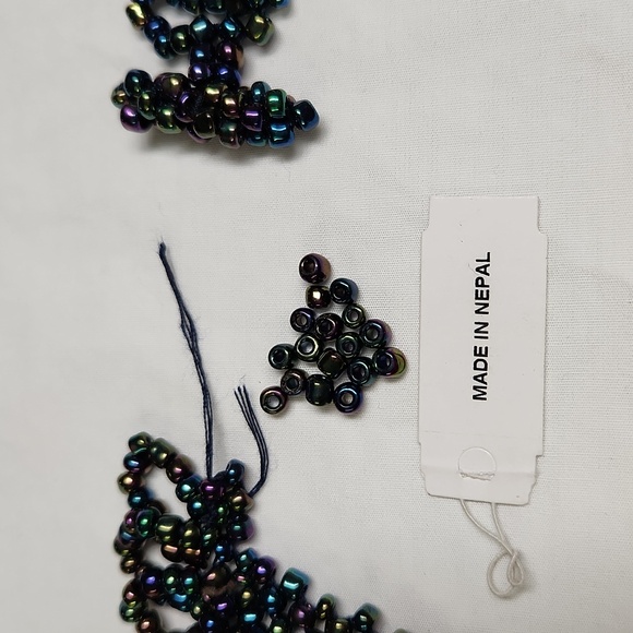 Broken Clasp Peacock Colored STATEMENT NECKLACE - Picture 2 of 12